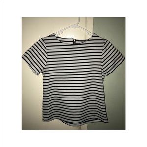 Black and White Stripe Top
